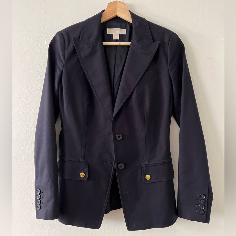 MK Women’s Blazer, Navy Blue